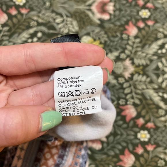 Shein Retro Patterned Bellbottom Pants - Picture 3 of 3